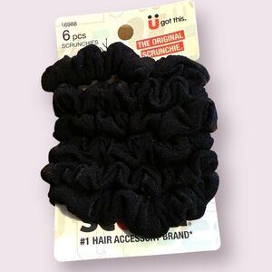 Scunci Scrunchie Hair Ties, 6 Count